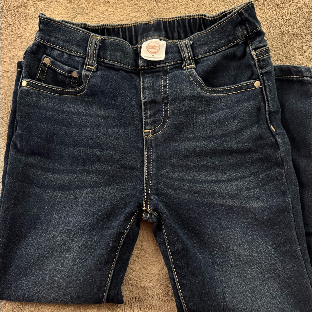 Wonder Nation Kids Dark Blue Jeans
